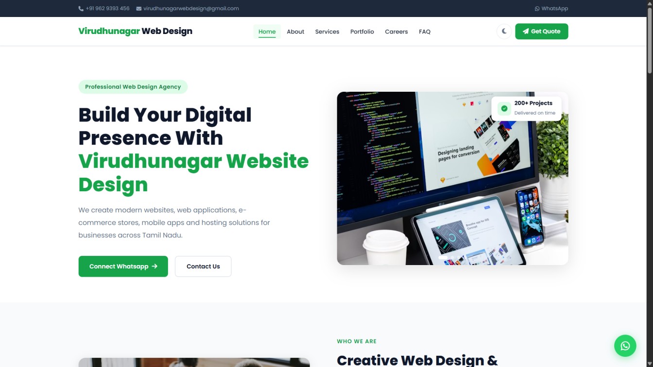 Virudhunagar Web Design screenshot